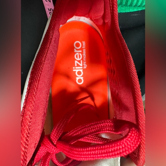 Adizero men football cleats size 17 new red and white - Picture 7 of 9